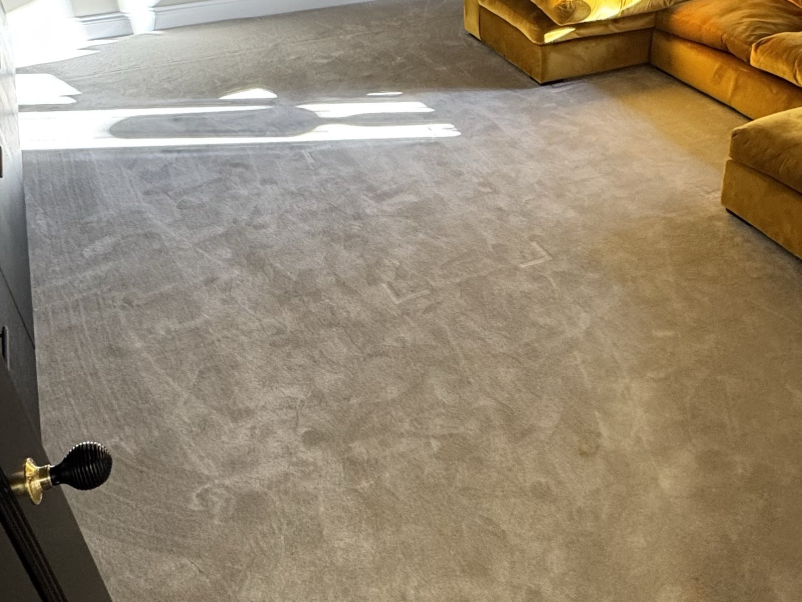 Grey lounge carpet, before cleaning